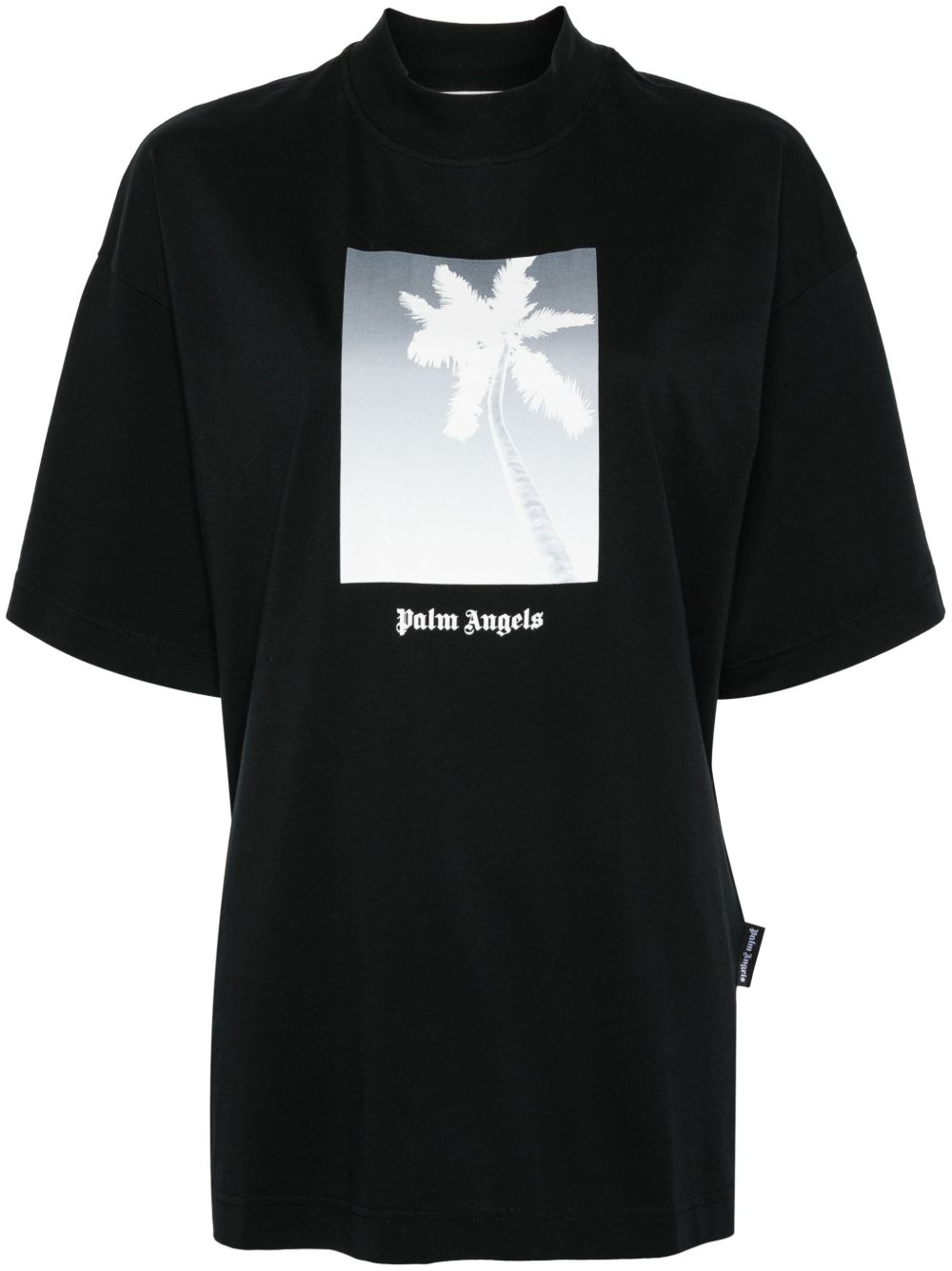 Palm Angels 棕树印花棉T恤 - 黑色