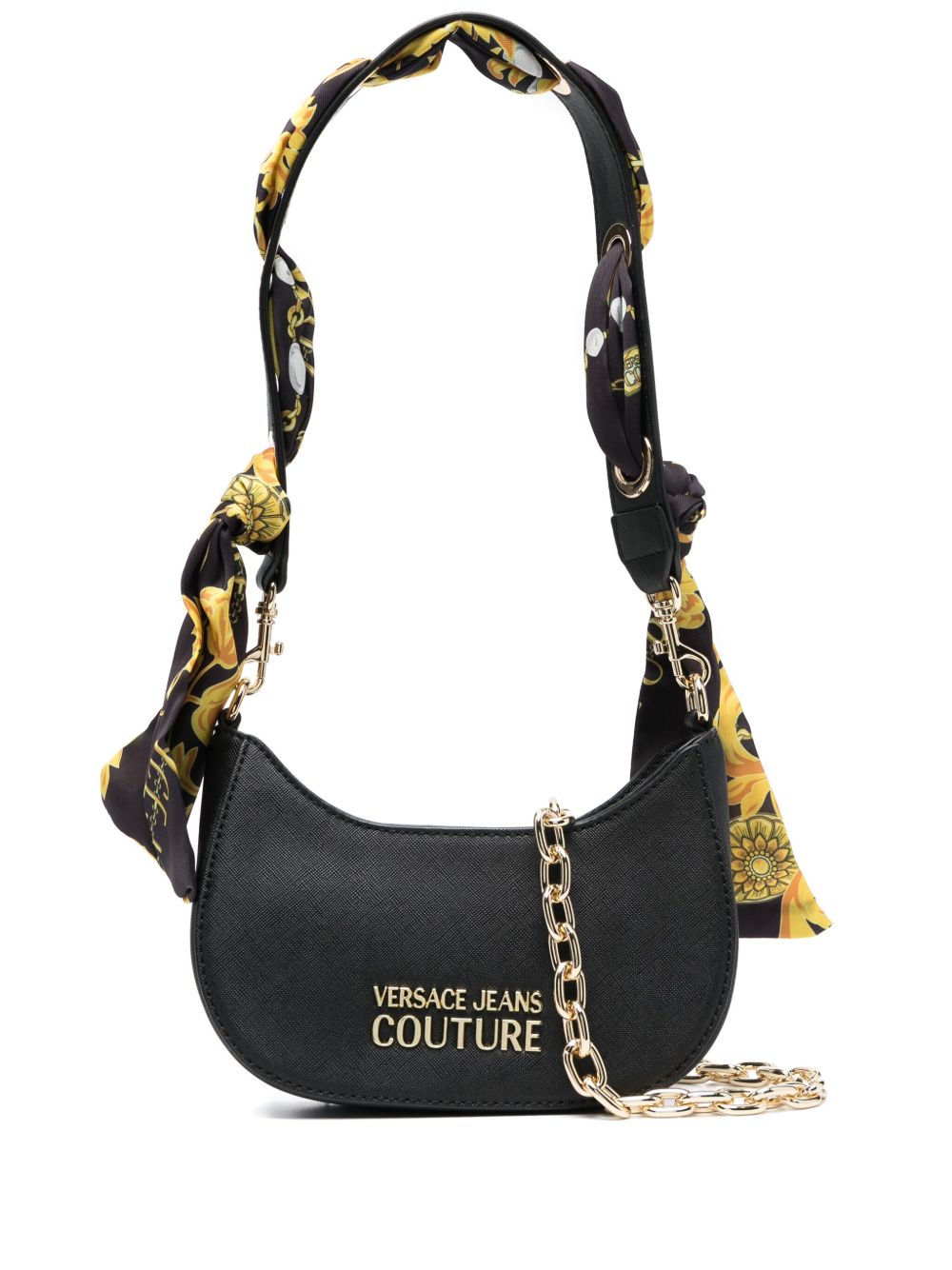 Versace Jeans Couture Thelma 人造皮革单肩包 - 黑色