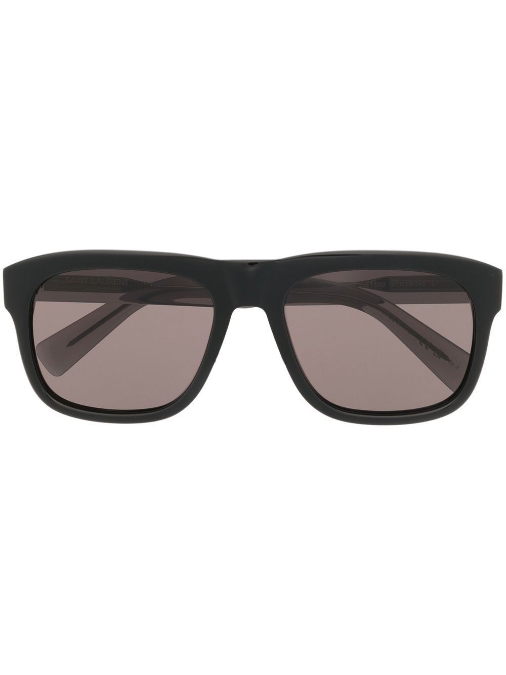 Saint Laurent 有色镜片方框太阳眼镜 - 黑色