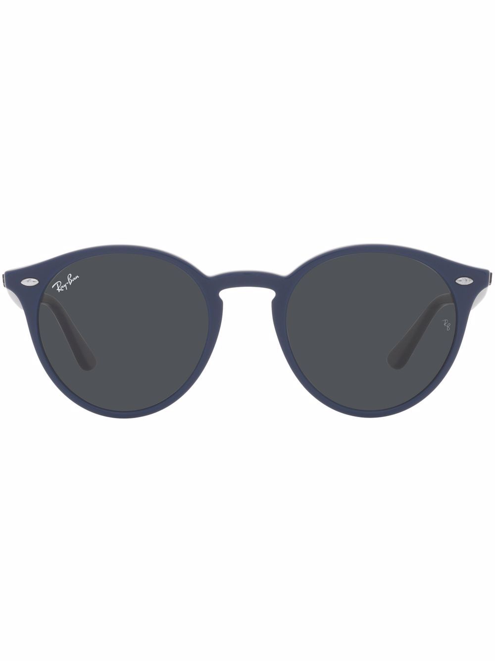 Ray-Ban 圆框太阳眼镜 - 黑色