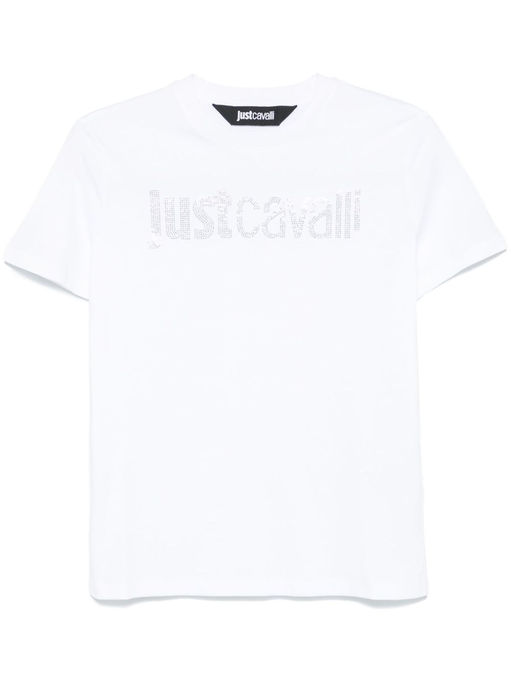 Just Cavalli 晶饰logo T恤 - 白色