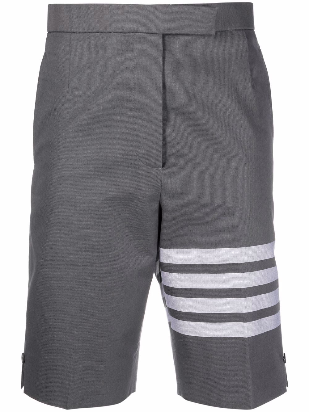 Thom Browne 四条纹西服短裤 - 灰色