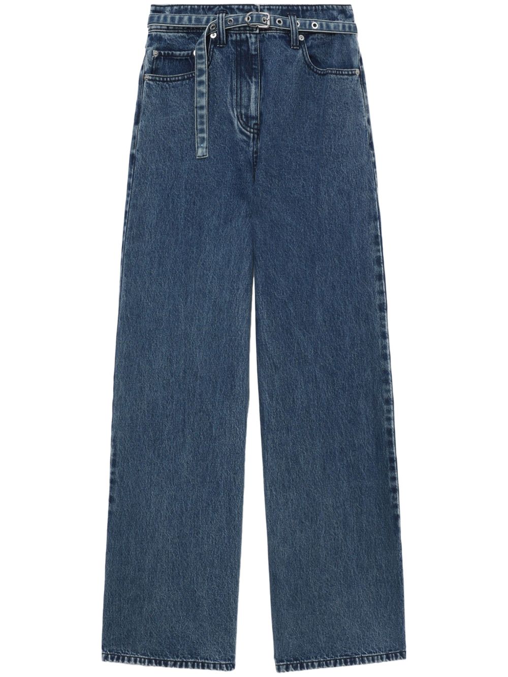 3.1 Phillip Lim 束腰阔腿牛仔裤 - 蓝色