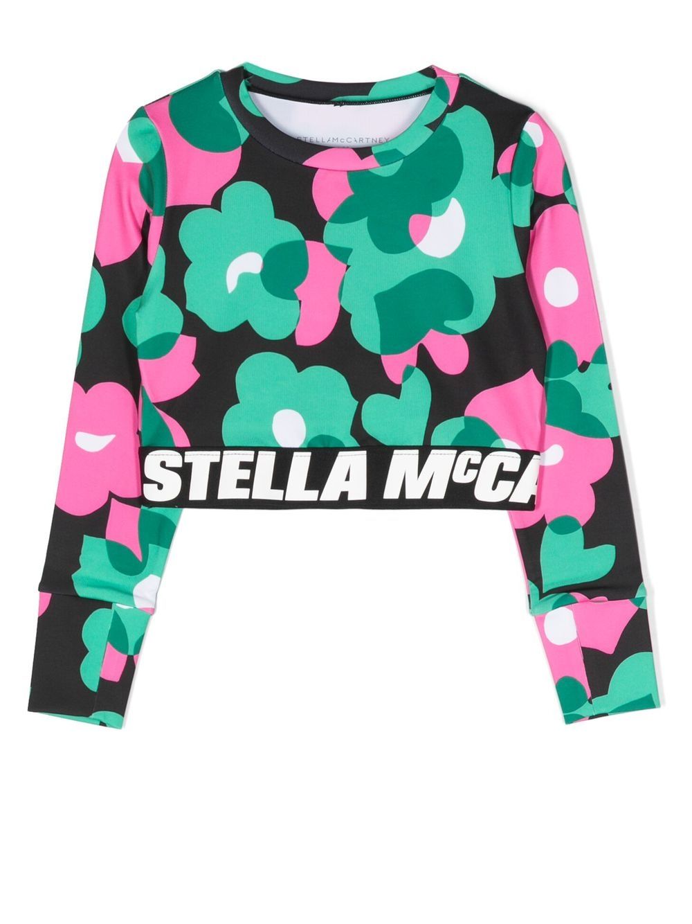 Stella McCartney Kids 斯特拉·麦卡特尼 花卉印花卫衣 - 绿色