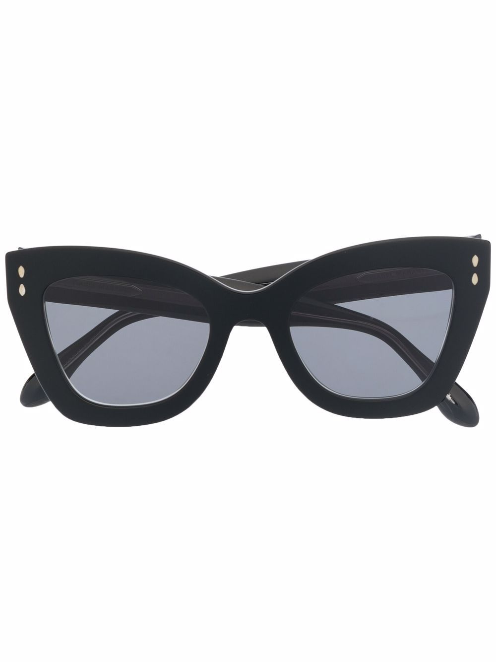 Isabel Marant Eyewear 玳瑁纹猫眼框太阳眼镜 - 黑色