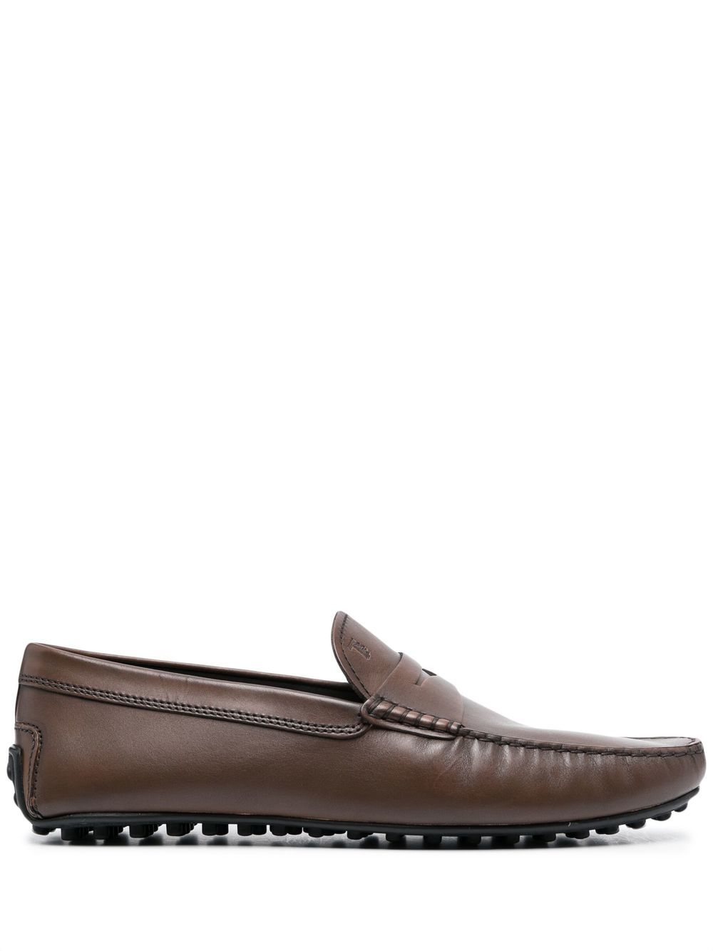 Tod's 托德斯 压纹logo细节乐福鞋 - 褐色