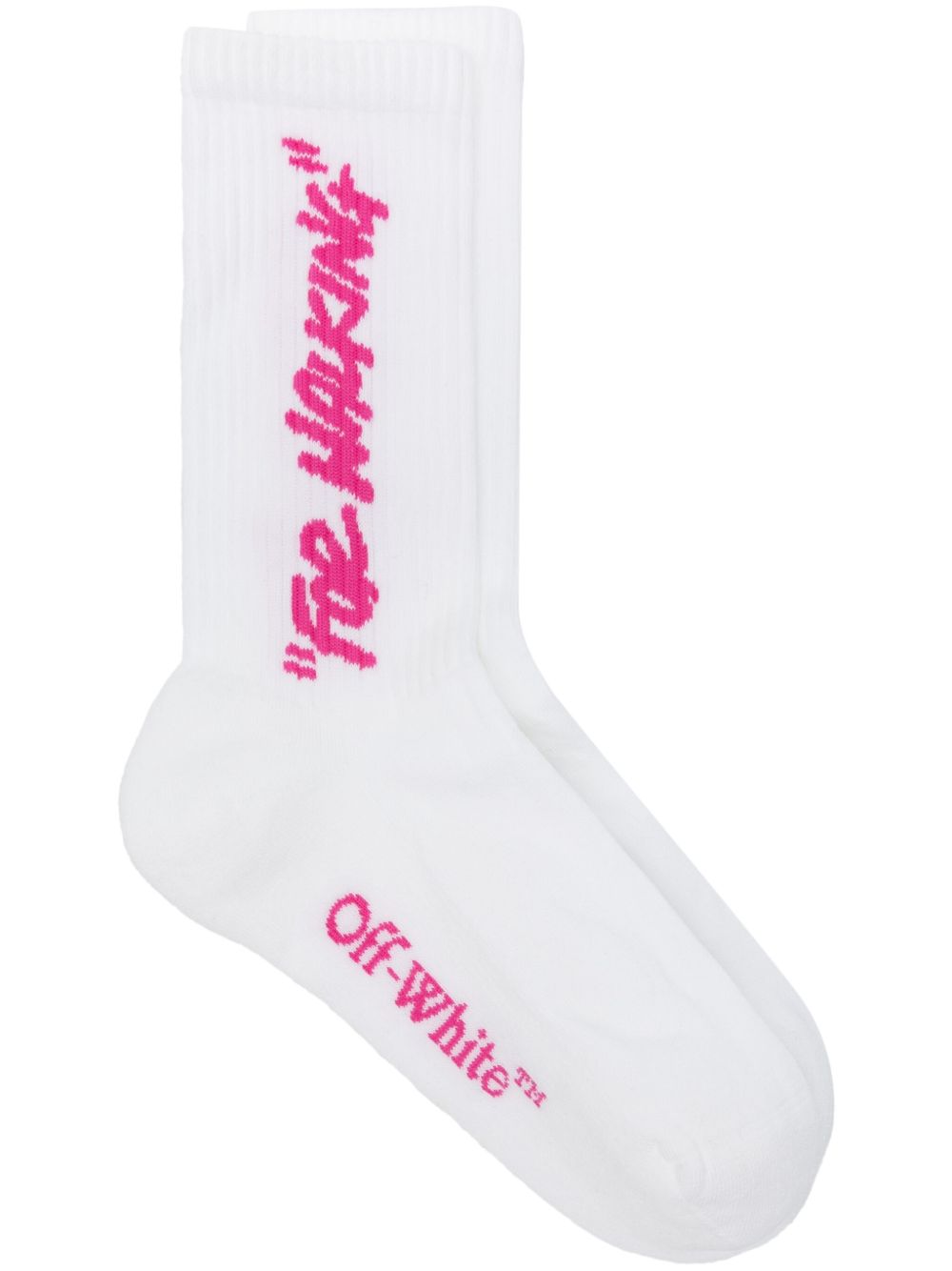 Off-White For Walking 针织袜 - 白色