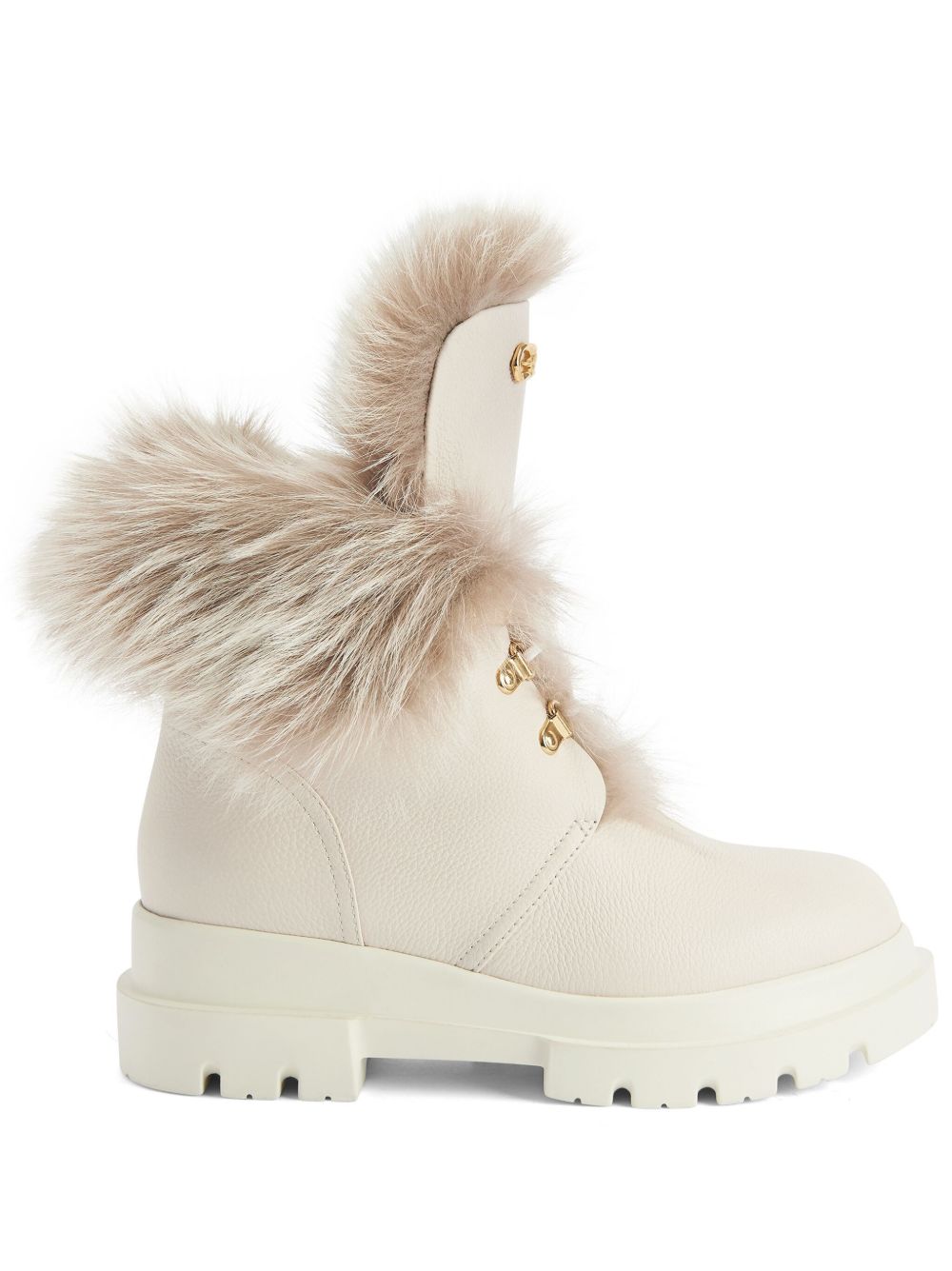 Giuseppe Zanotti Phillis 细带皮质短靴 - 中性色