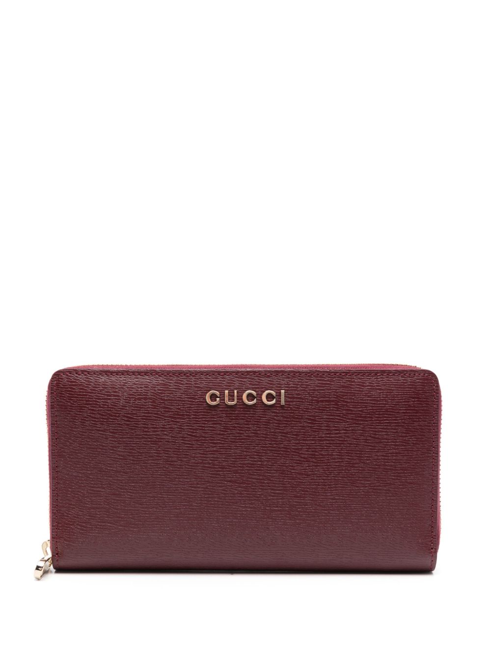 Gucci logo字母钱包 - 红色
