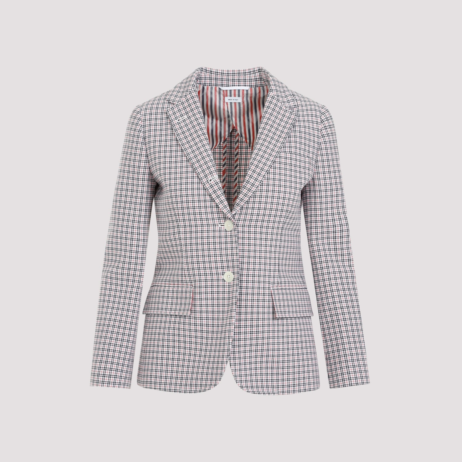 Thom Browne Small Check Cotton Jacket