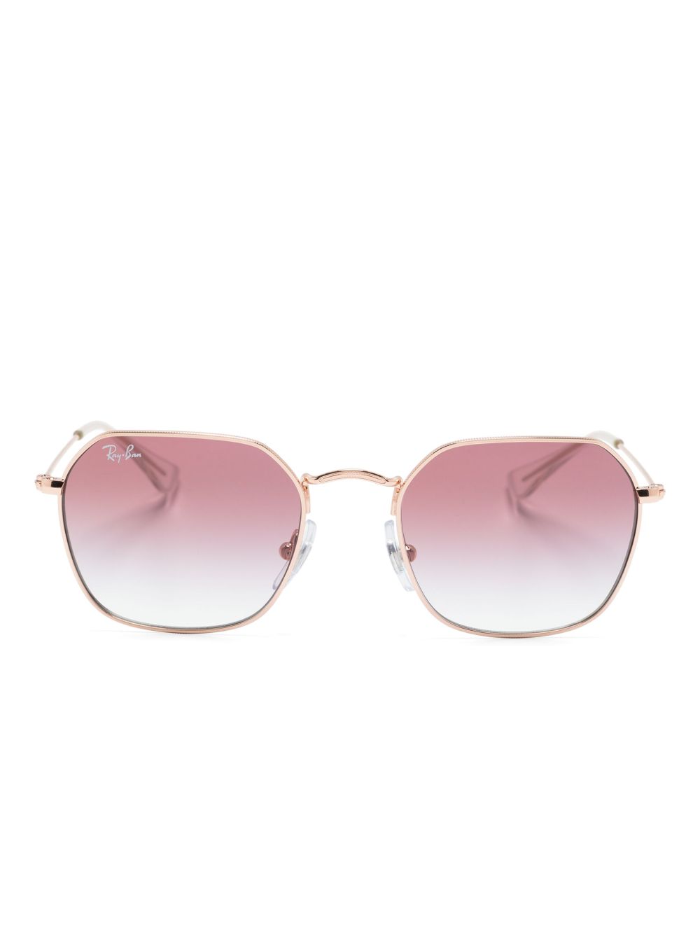RAY-BAN JUNIOR Jack 六角形框太阳眼镜 - 粉色