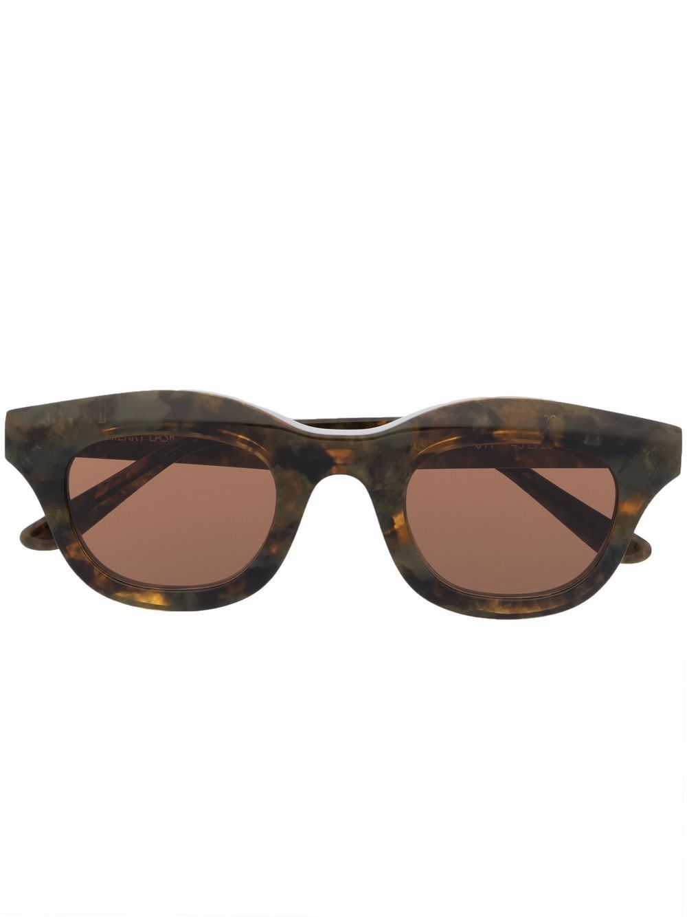 Thierry Lasry 玳瑁纹猫眼框太阳眼镜 - 绿色