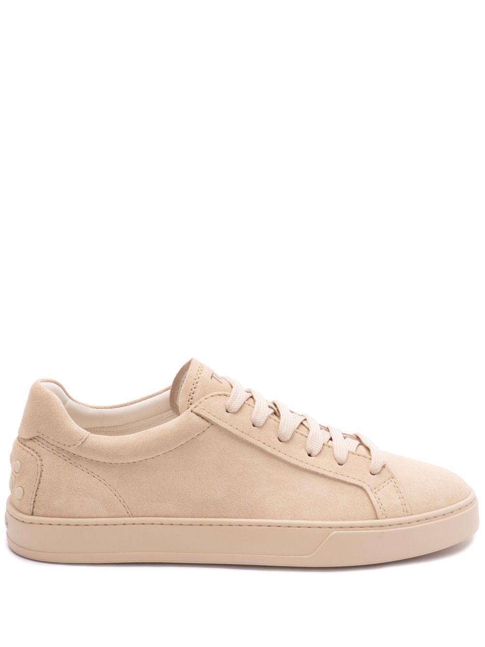 Tod's 系带绒面皮运动鞋 - 中性色