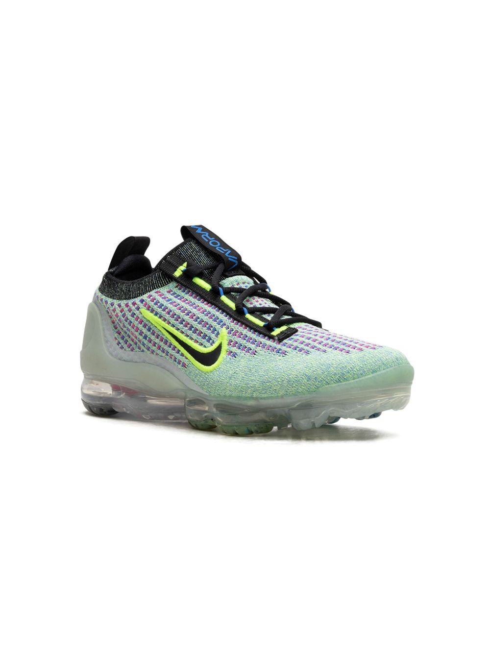Nike Kids Air VaporMax 2021 Flyknit Next Nature Volt Photo Blue 运动鞋 - 蓝色