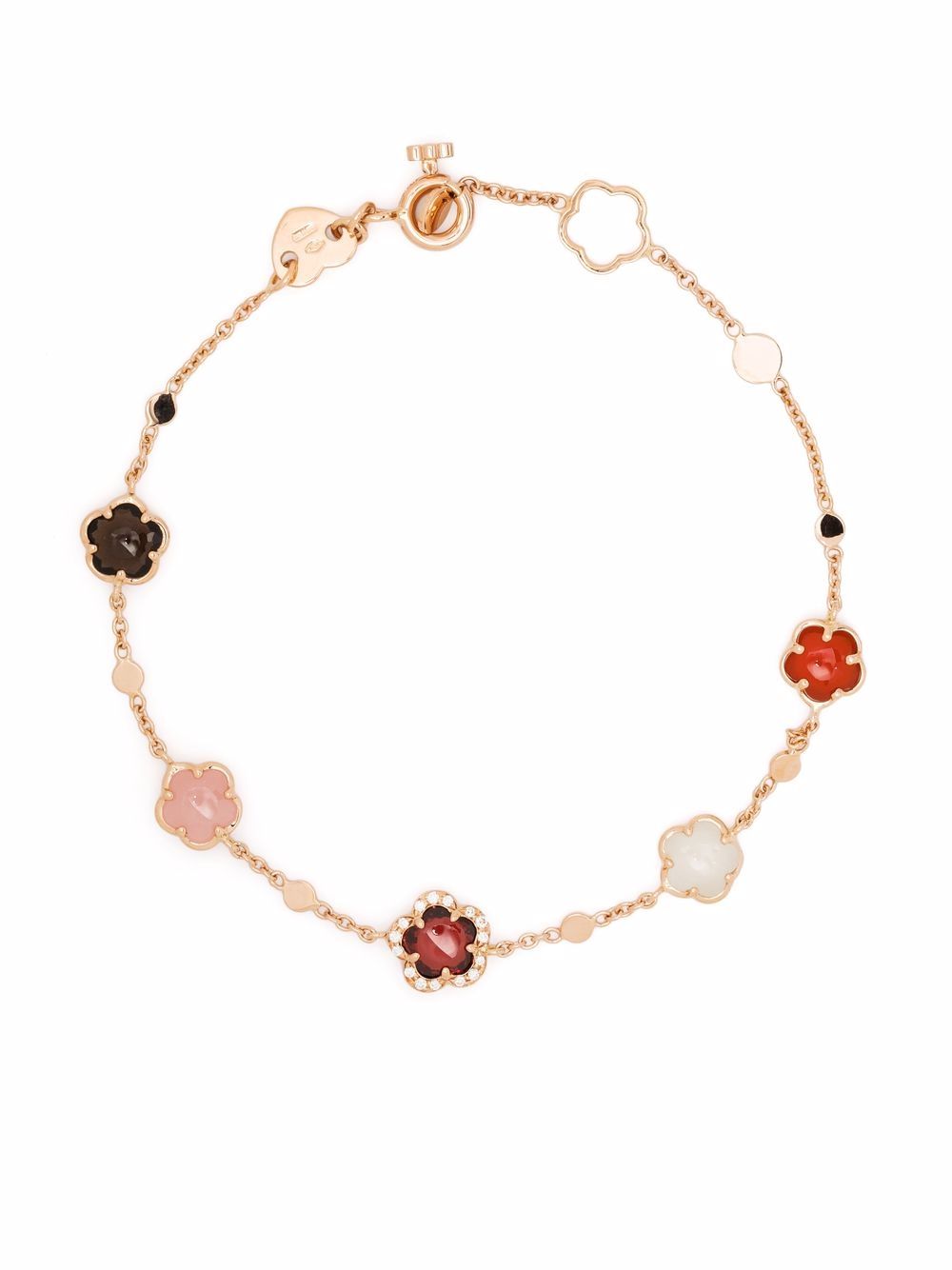 Pasquale Bruni Figlia dei Fiori 18K玫瑰金钻石手链 - 粉色