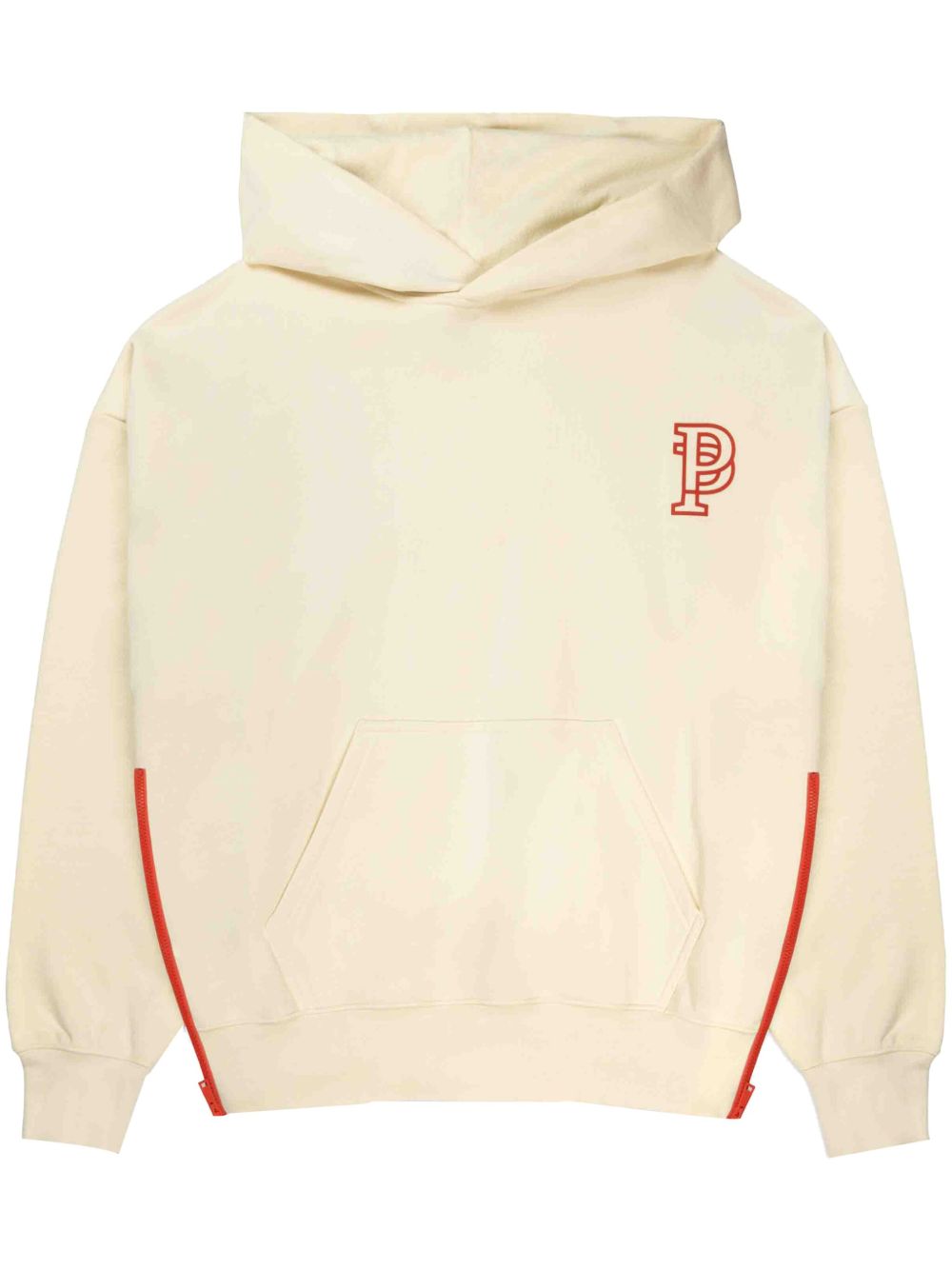 Purple Brand logo印花棉连帽衫 - 中性色