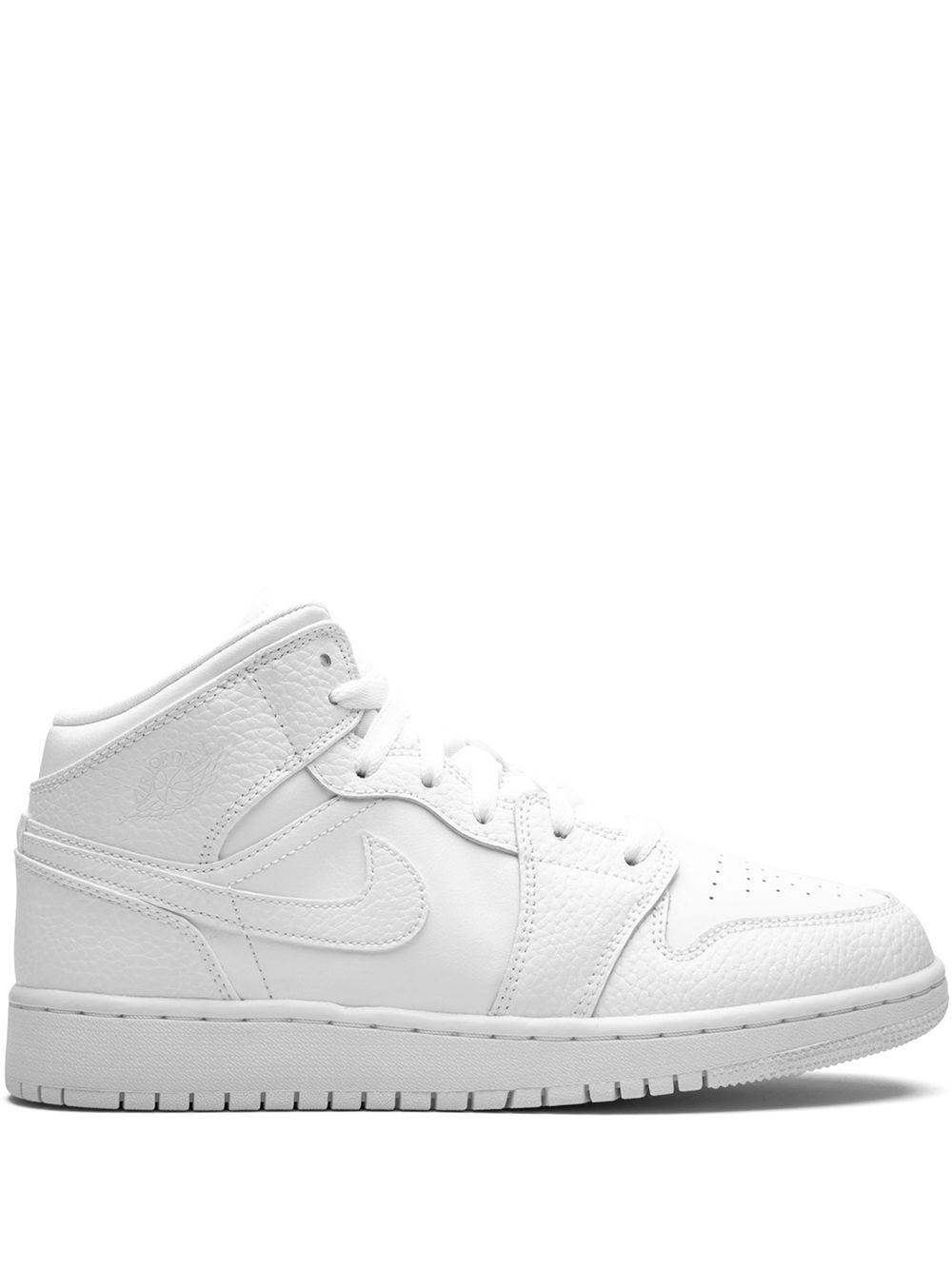 Jordan Kids Jordan 1 中帮板鞋 - 白色