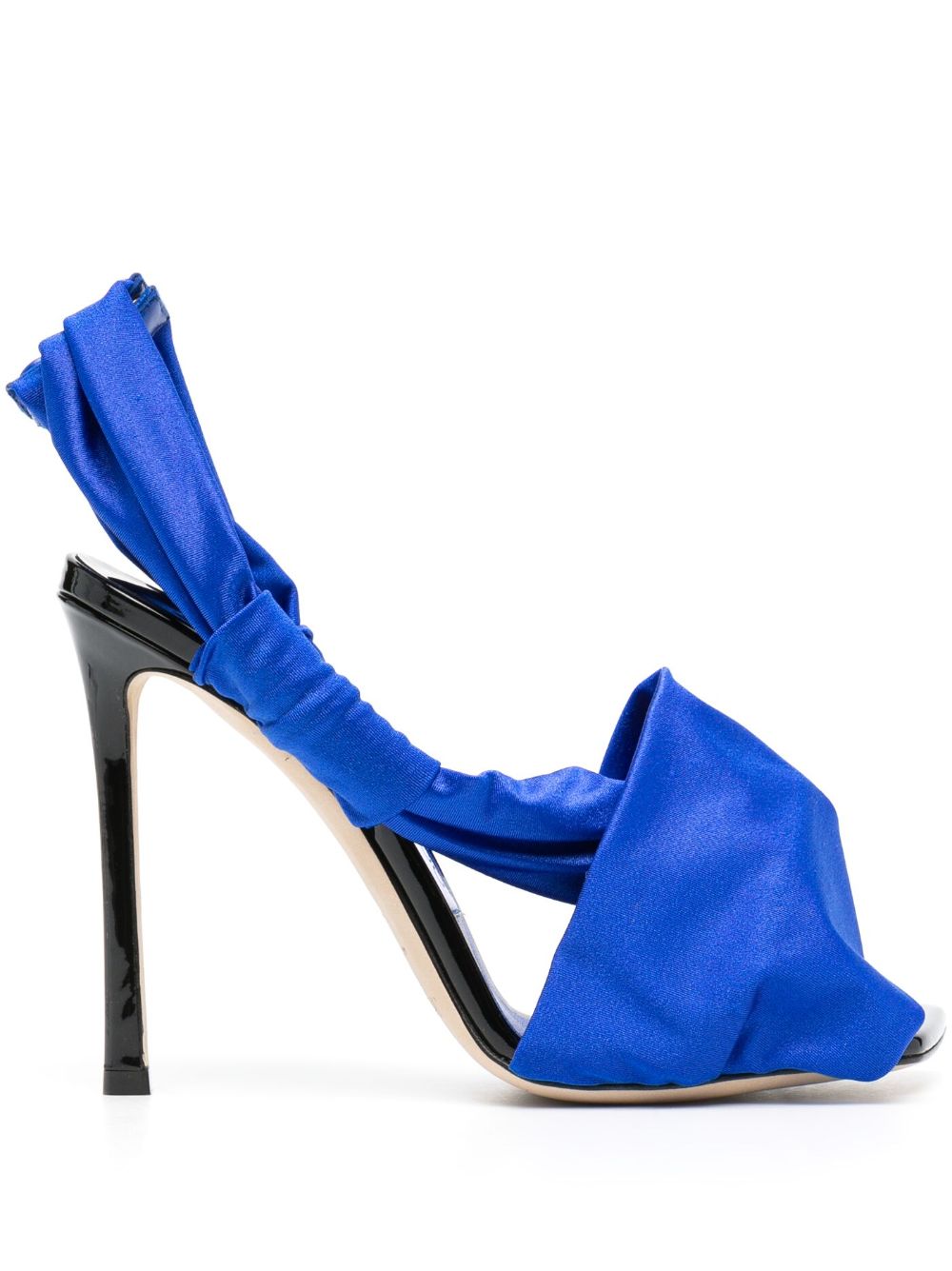 Jimmy Choo 皮质高跟凉鞋 - 蓝色