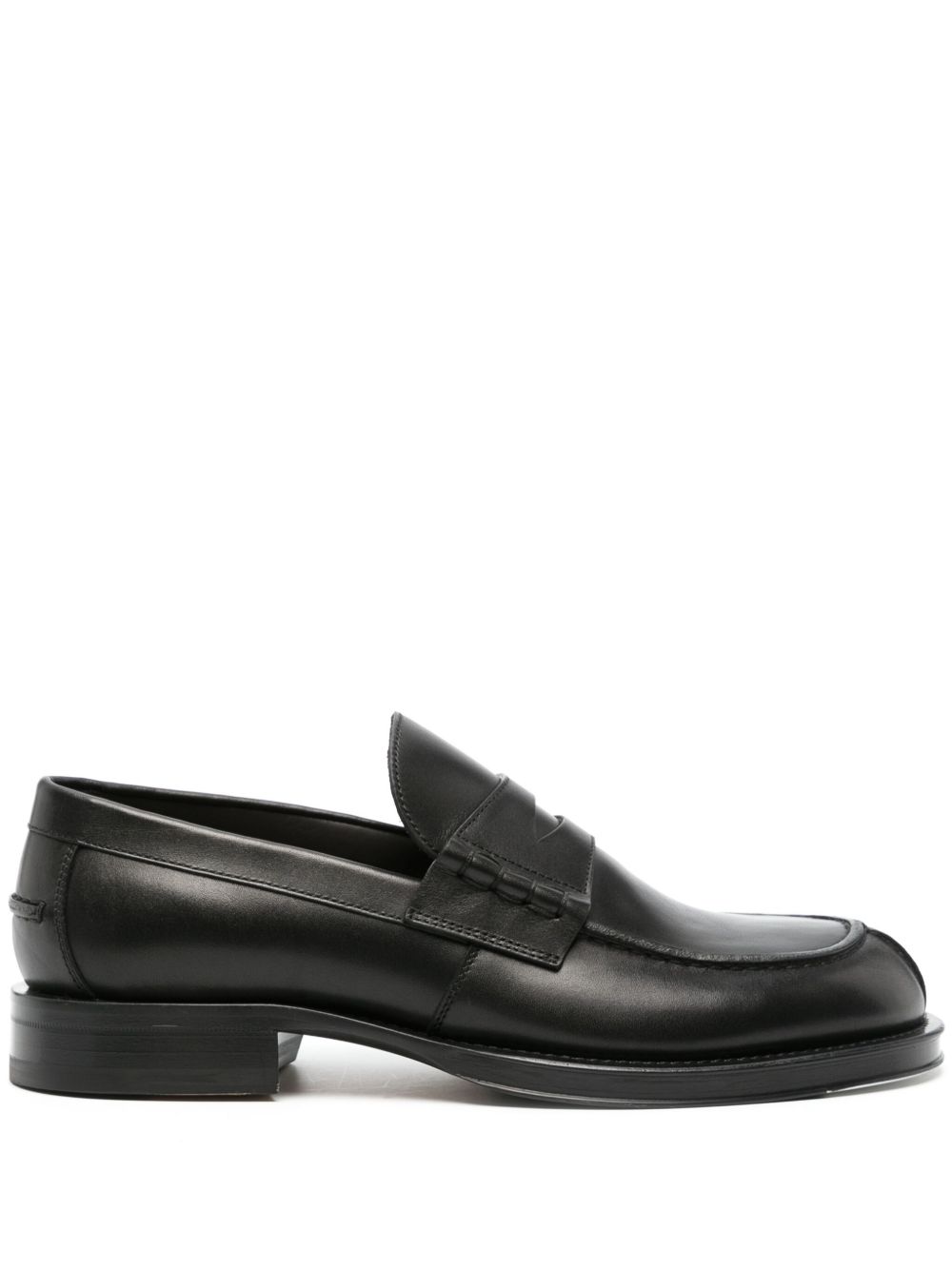 Lanvin 经典皮质乐福鞋 - 黑色
