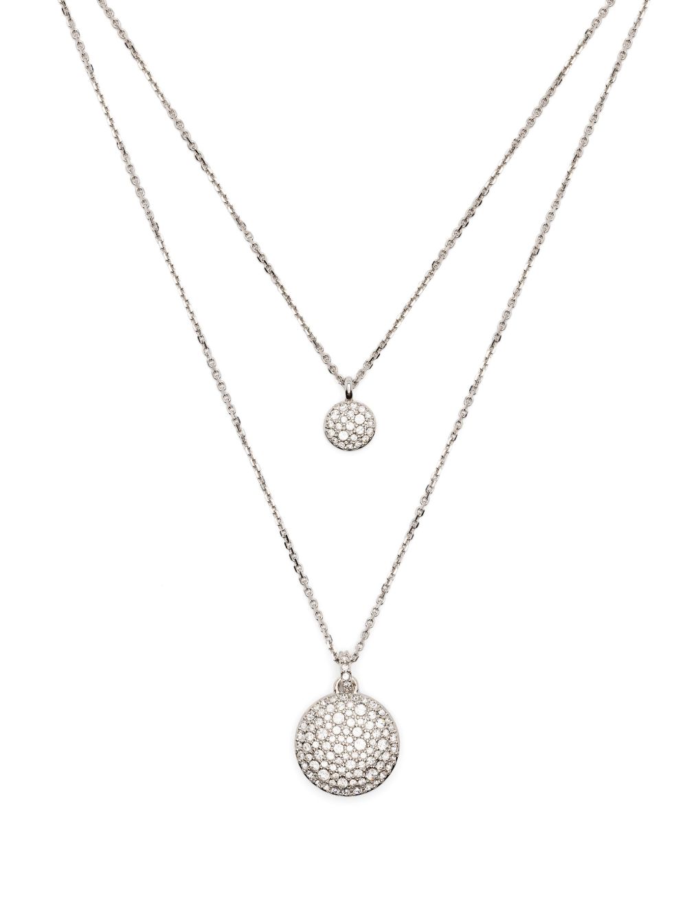 Swarovski Sublima 吊饰项链 - 银色