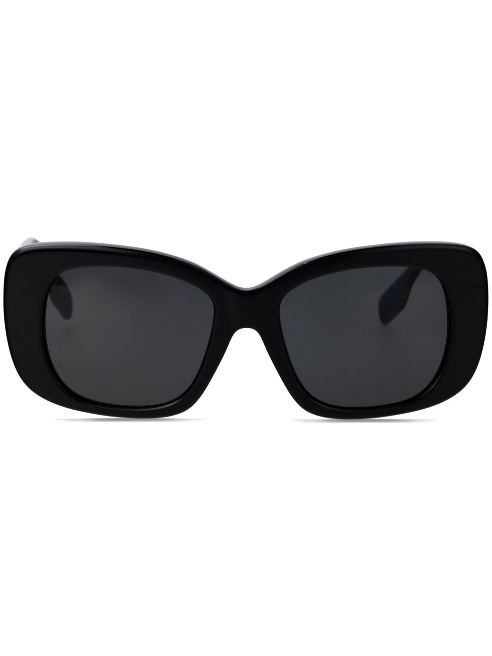 Burberry Eyewear logo超大框太阳眼镜 - 黑色