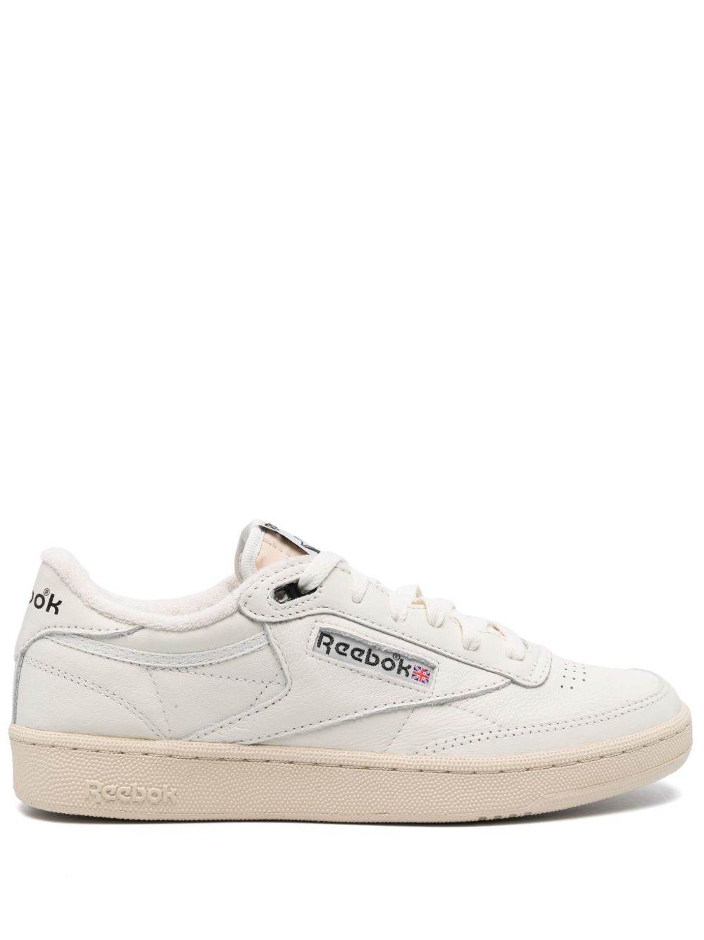 Reebok Club C 系带皮质运动鞋 - 白色