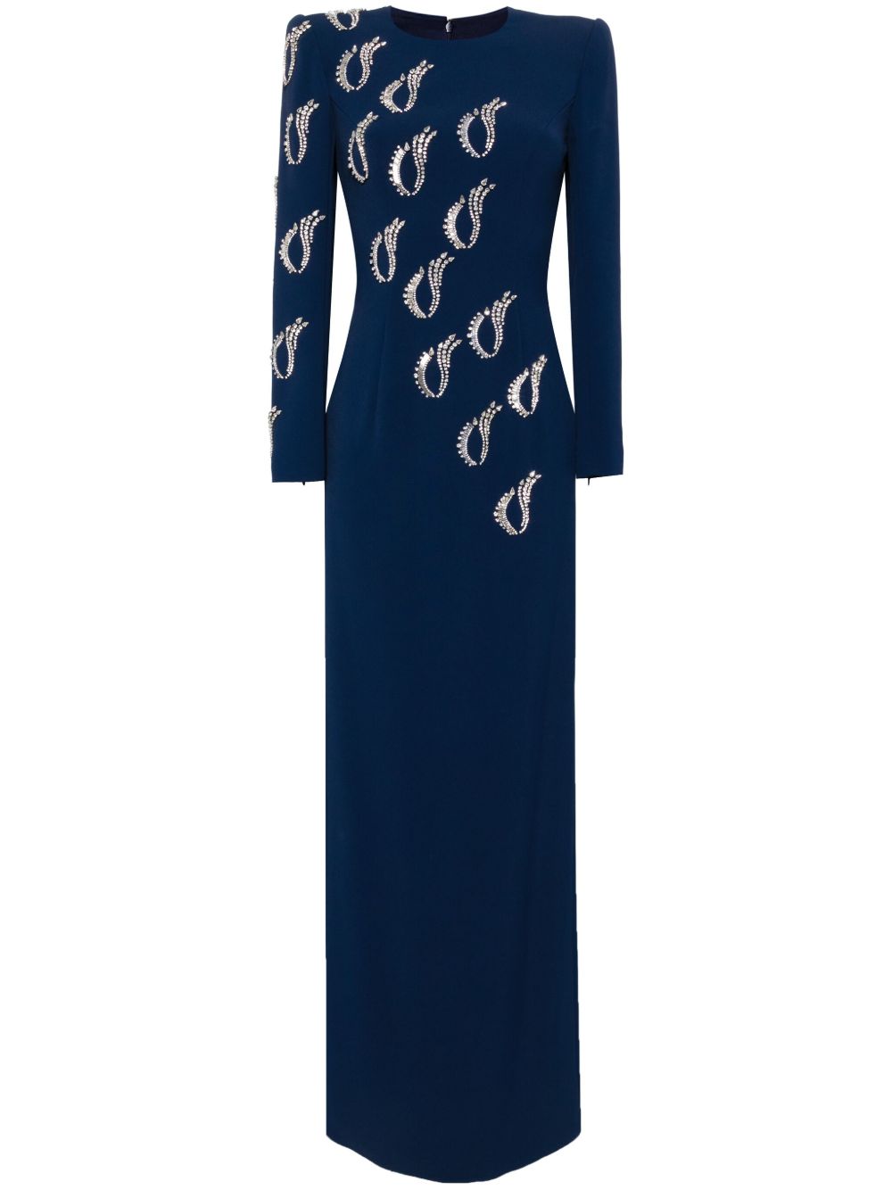 Jenny Packham Jealous 晶饰连衣裙 - 蓝色
