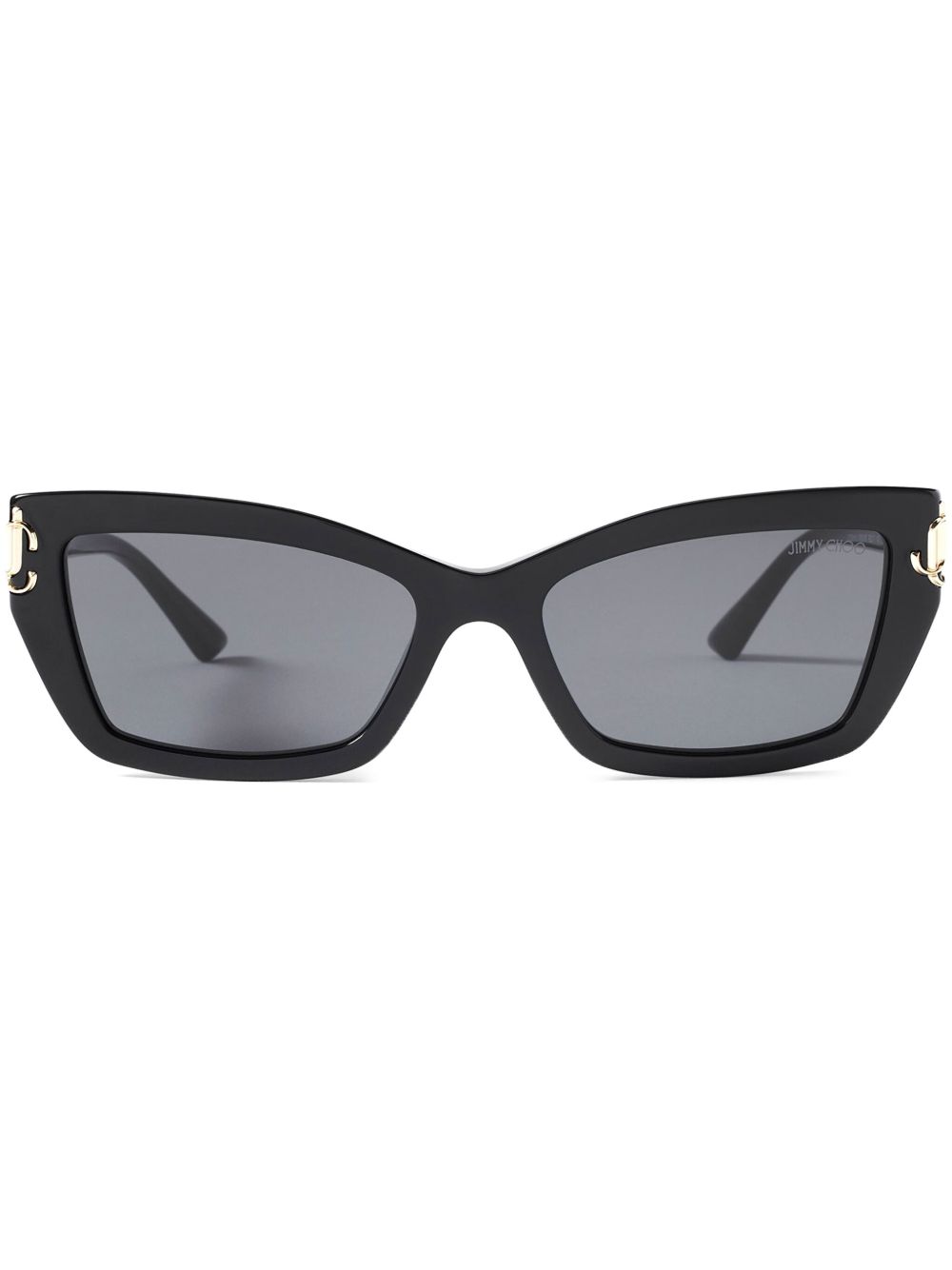 Jimmy Choo Eyewear Isla 猫眼镜框太阳眼镜 - 黑色