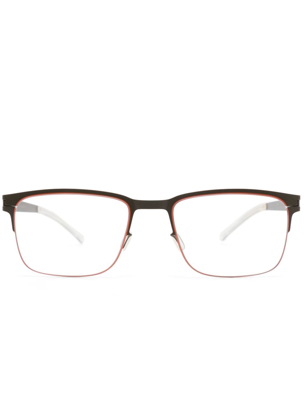 Mykita 金属方框眼镜 - 橘色
