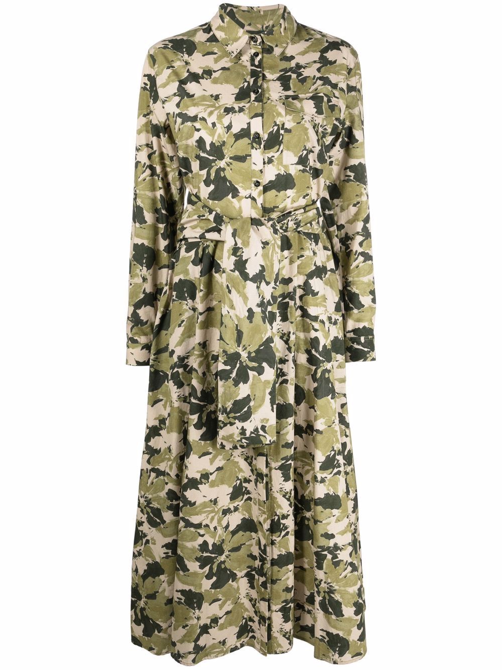 Woolrich Wilderness 印花衬衫裙 - 绿色