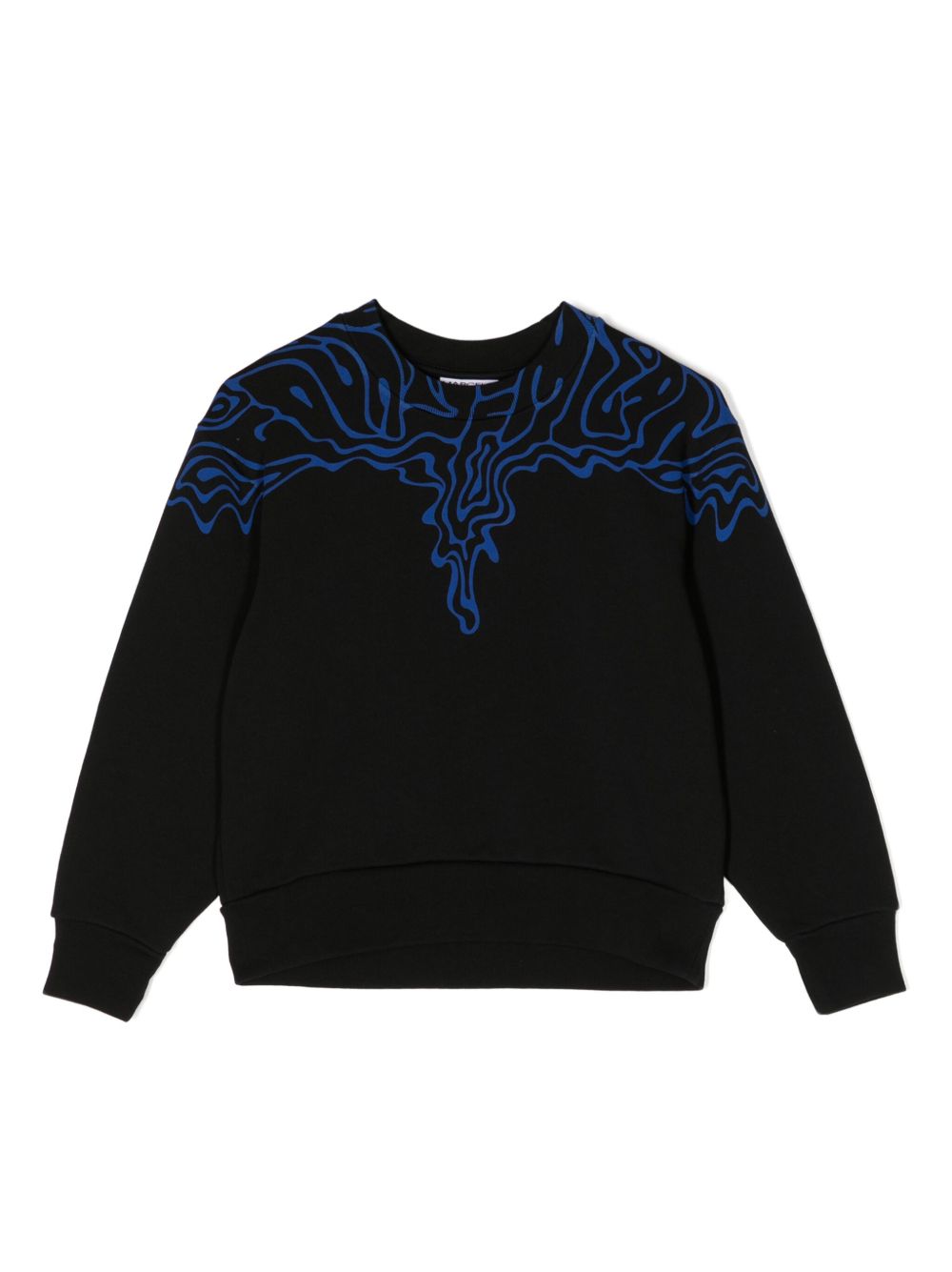 Marcelo Burlon County Of Milan Kids Fluid Wings 棉卫衣 - 黑色