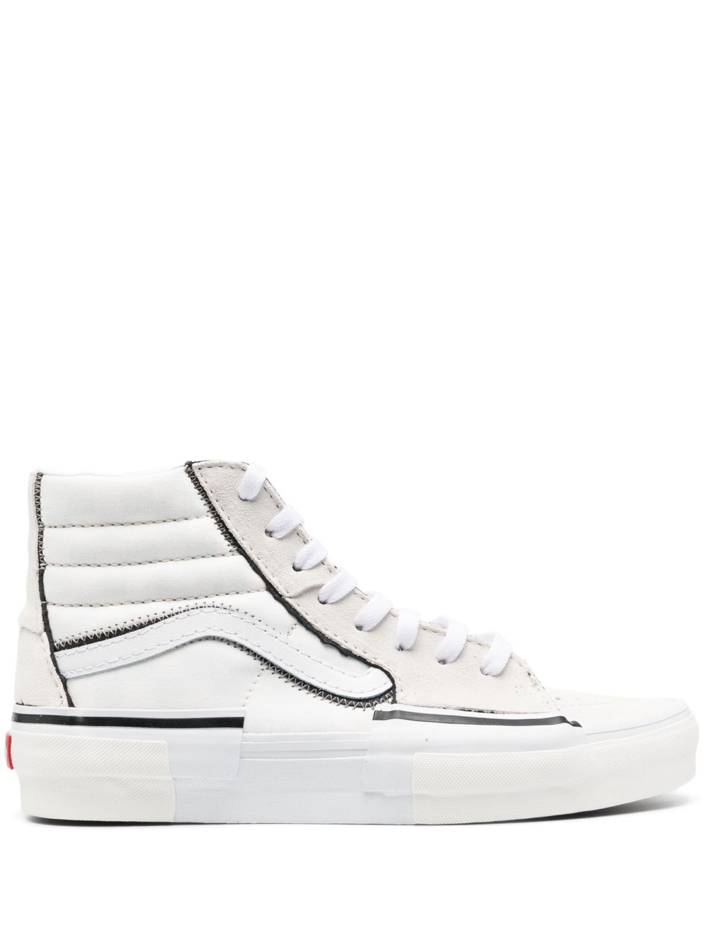 Vans Sk8-Hi 高帮皮质运动鞋 - 白色