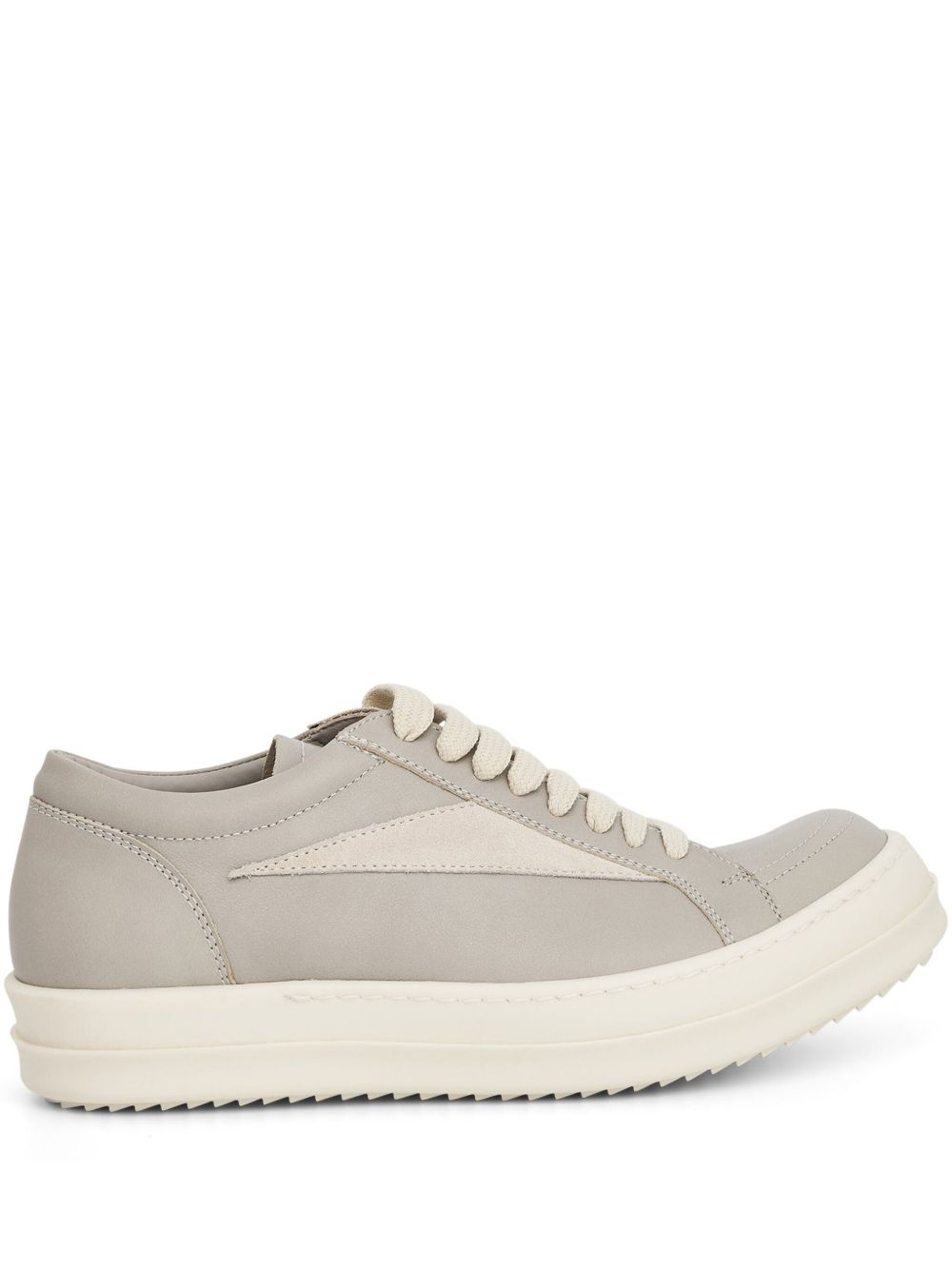 Rick Owens 皮质运动鞋 - 灰色