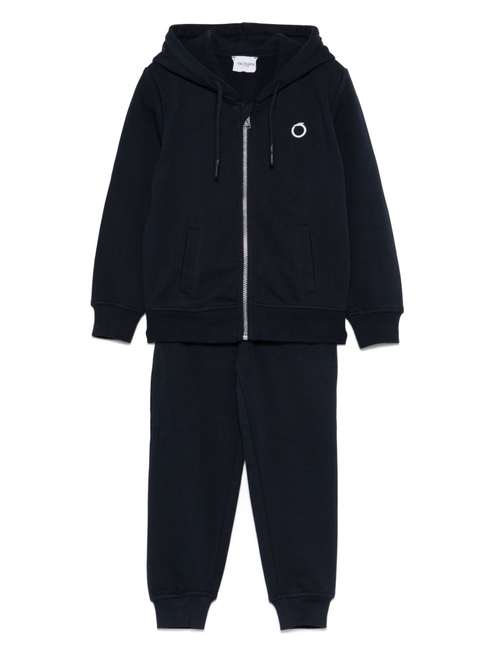 TRUSSARDI JUNIOR logo印花运动套装 - 蓝色