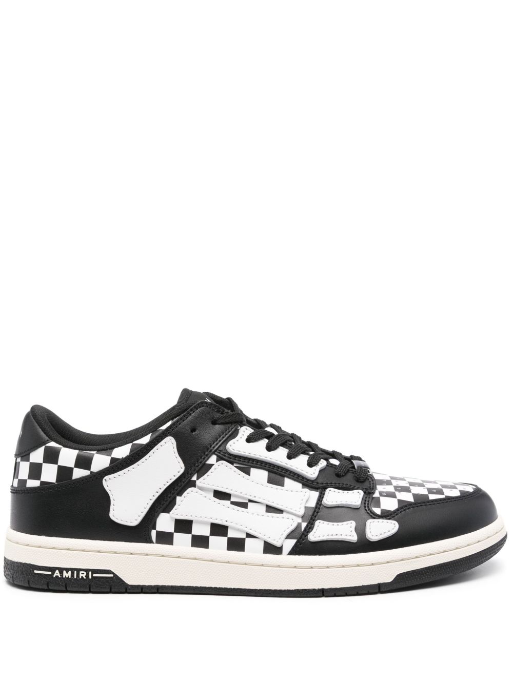AMIRI Skel Top Low 格纹运动鞋 - 黑色