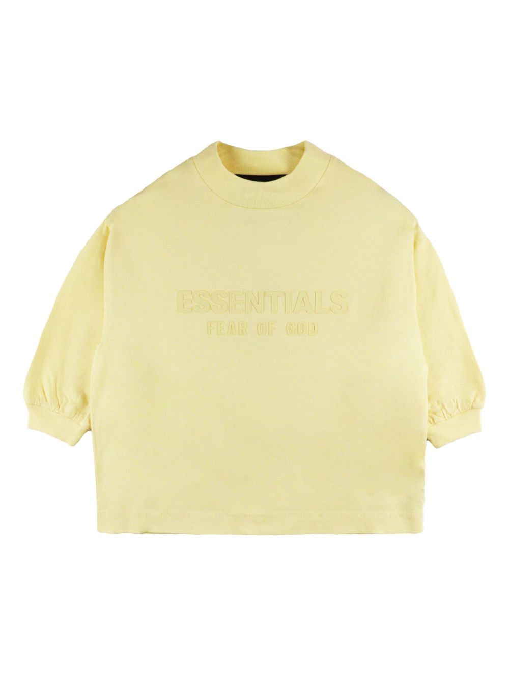 FEAR OF GOD ESSENTIALS KIDS logo印花长袖T恤 - 黄色