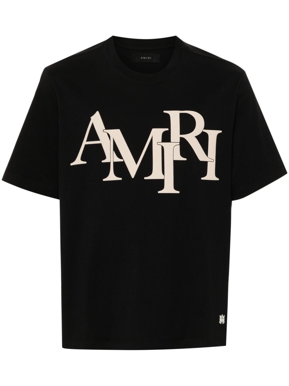 AMIRI logo印花棉T恤 - 黑色