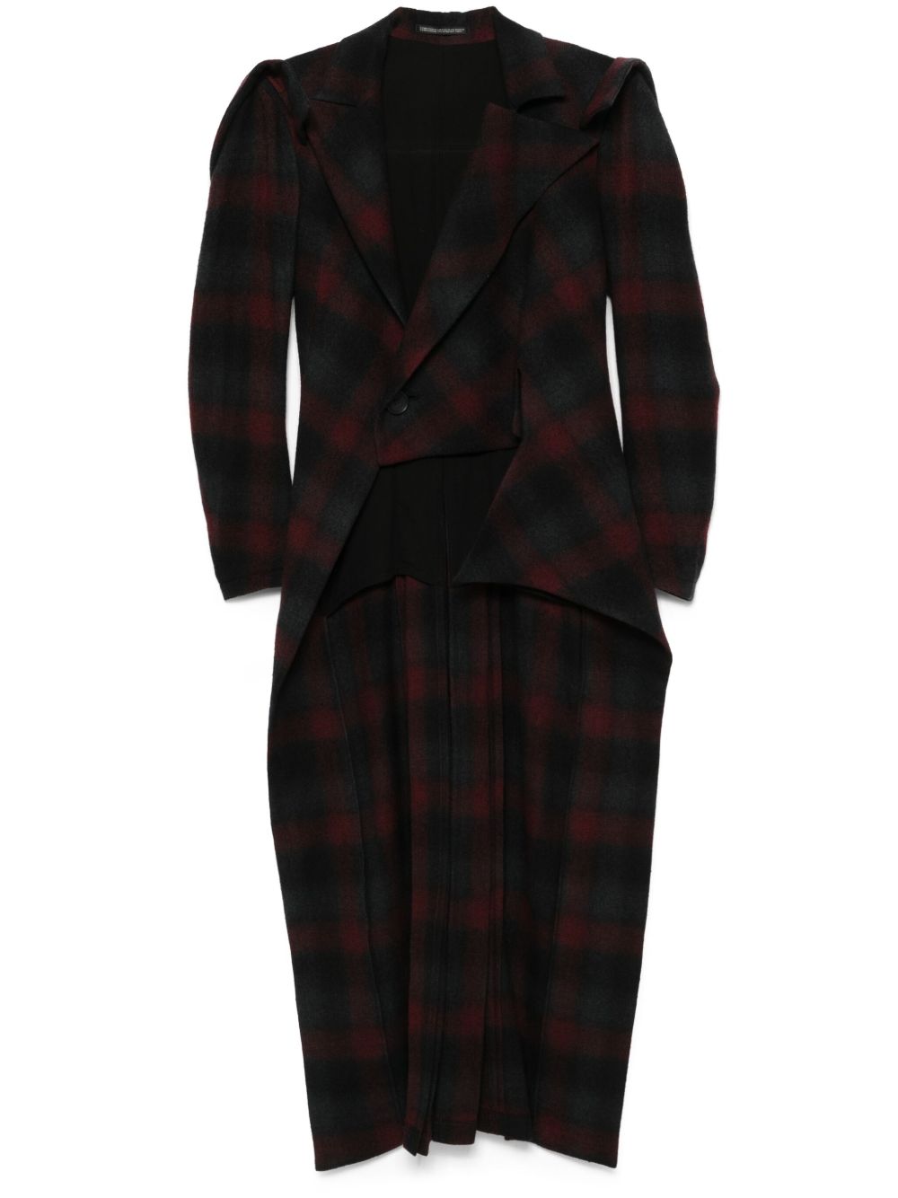 Yohji Yamamoto 高低下摆外套 - 红色