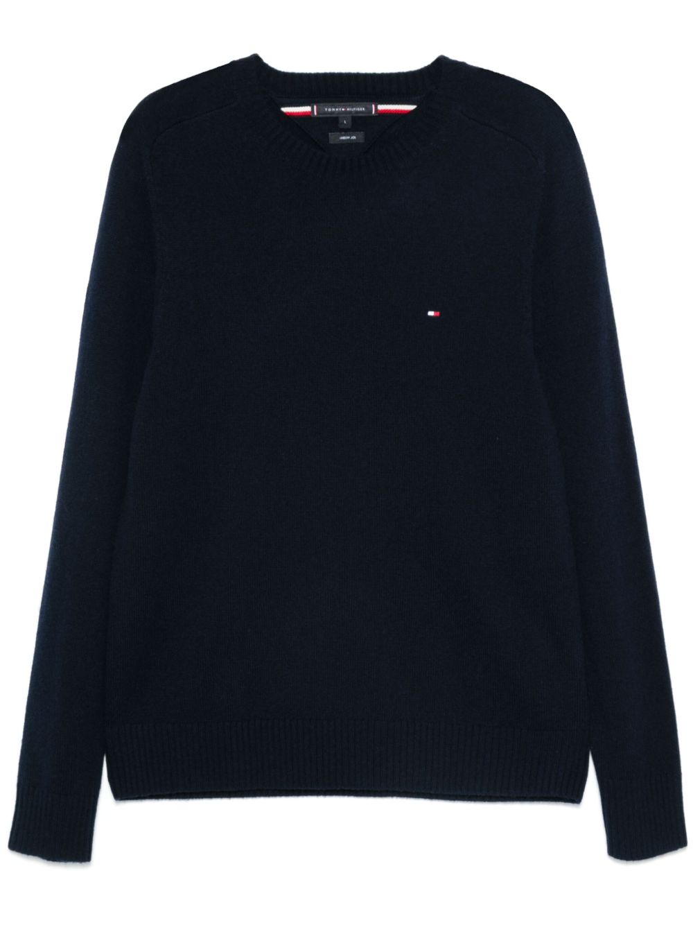Tommy Hilfiger 圆领羊毛毛衣 - 蓝色