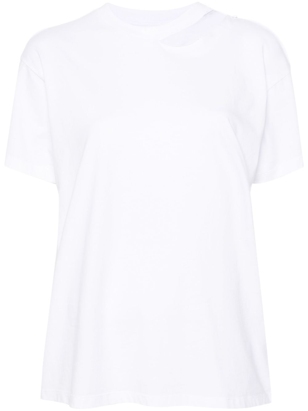 MM6 Maison Margiela 别针细节棉质T恤 - 白色