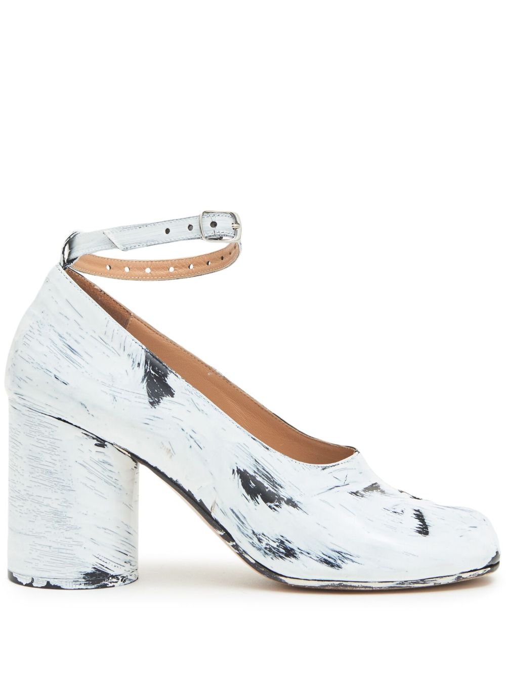 Maison Margiela Tabi Biancietto 皮质高跟鞋 - 白色
