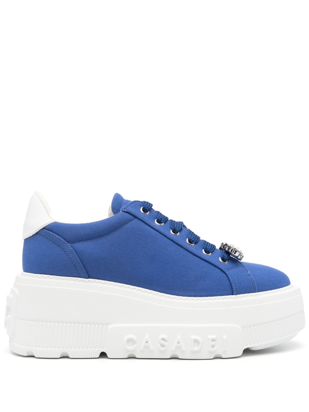 Casadei Fedora 帆布运动鞋 - 蓝色