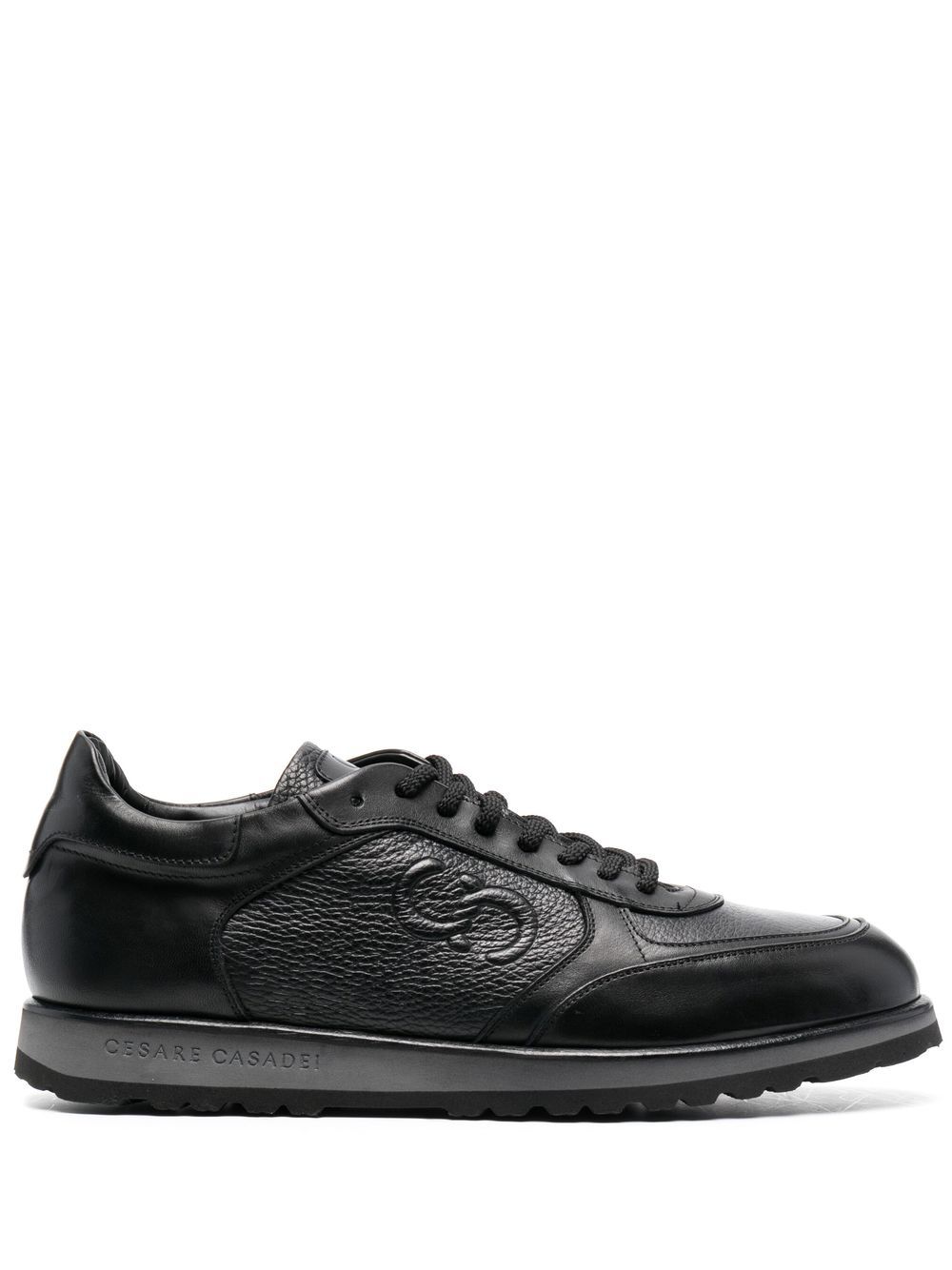 Casadei logo低帮运动鞋 - 黑色