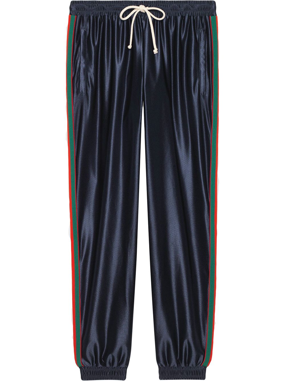 Gucci Web 边饰运动裤 - 蓝色