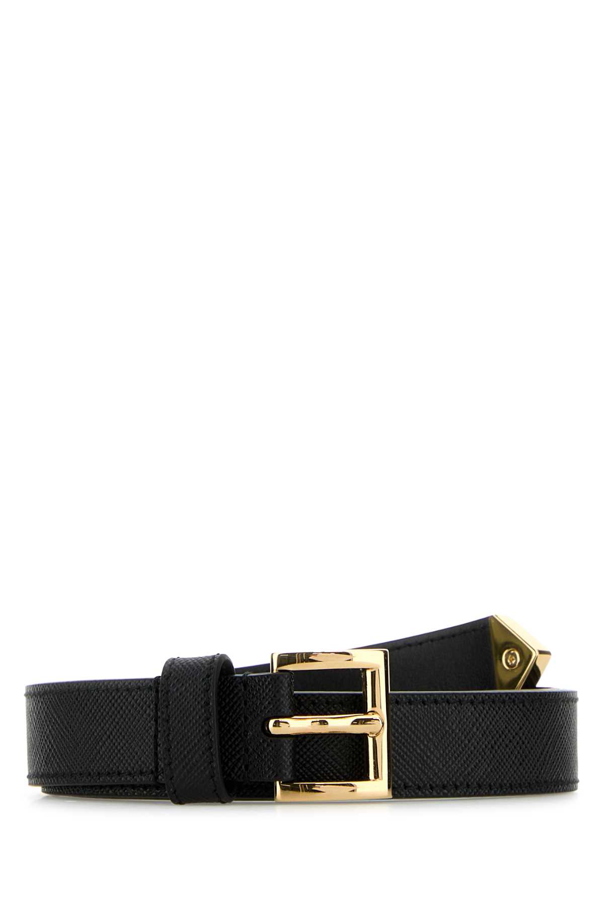 Prada Black Leather Belt