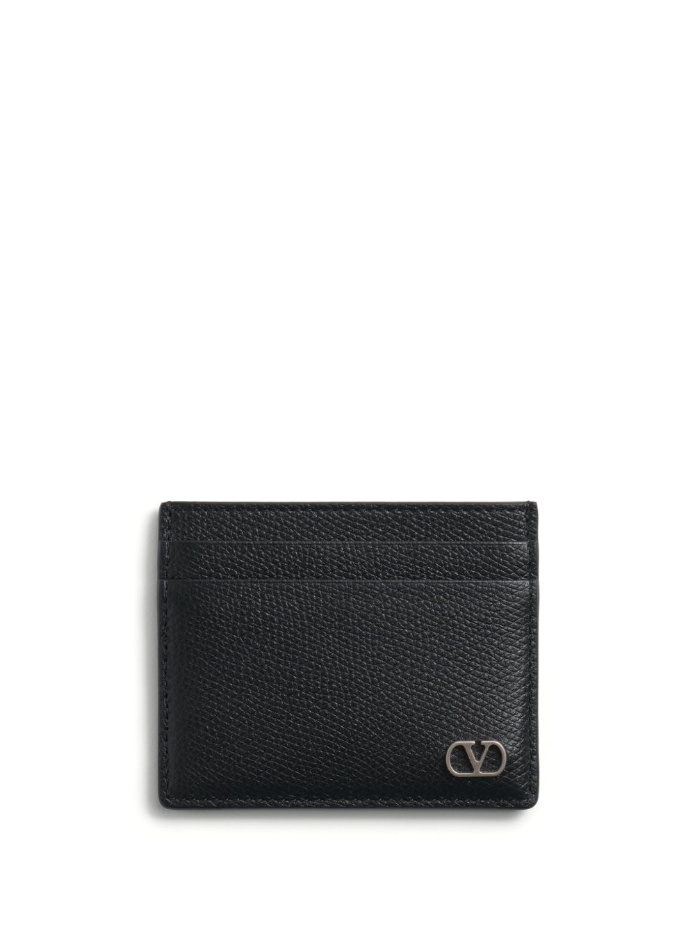 Valentino Garavani VLogo Signature 皮质卡夹 - 黑色