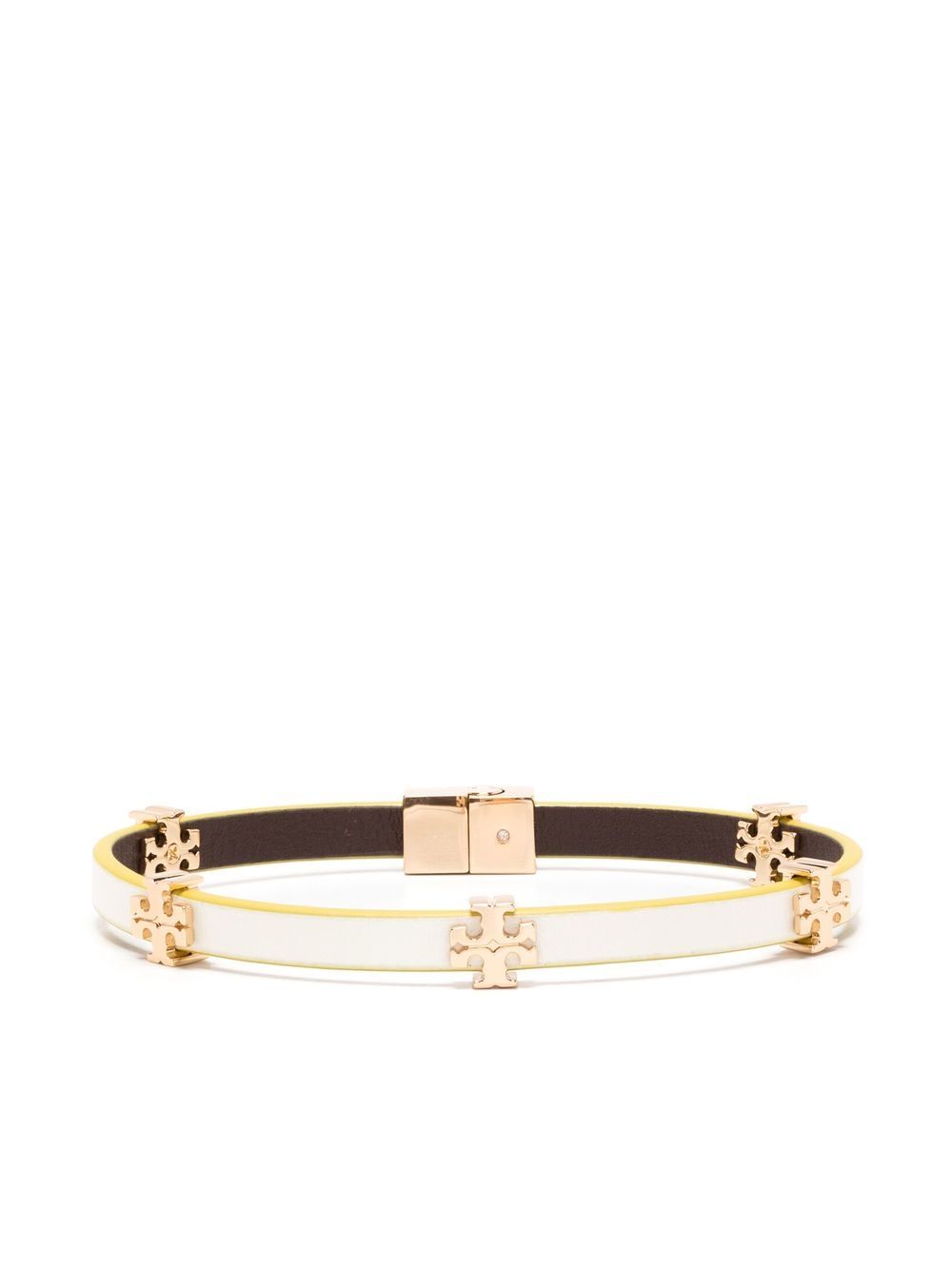 Tory Burch Eleanor 珐琅手链 - 白色