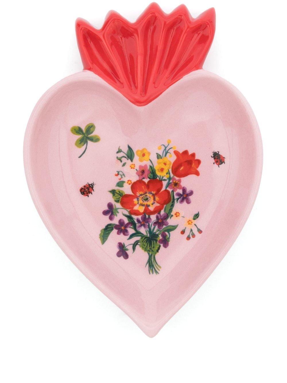 Bitossi Home Heart 迷你餐盘（17厘米 x 11.5厘米） - 粉色