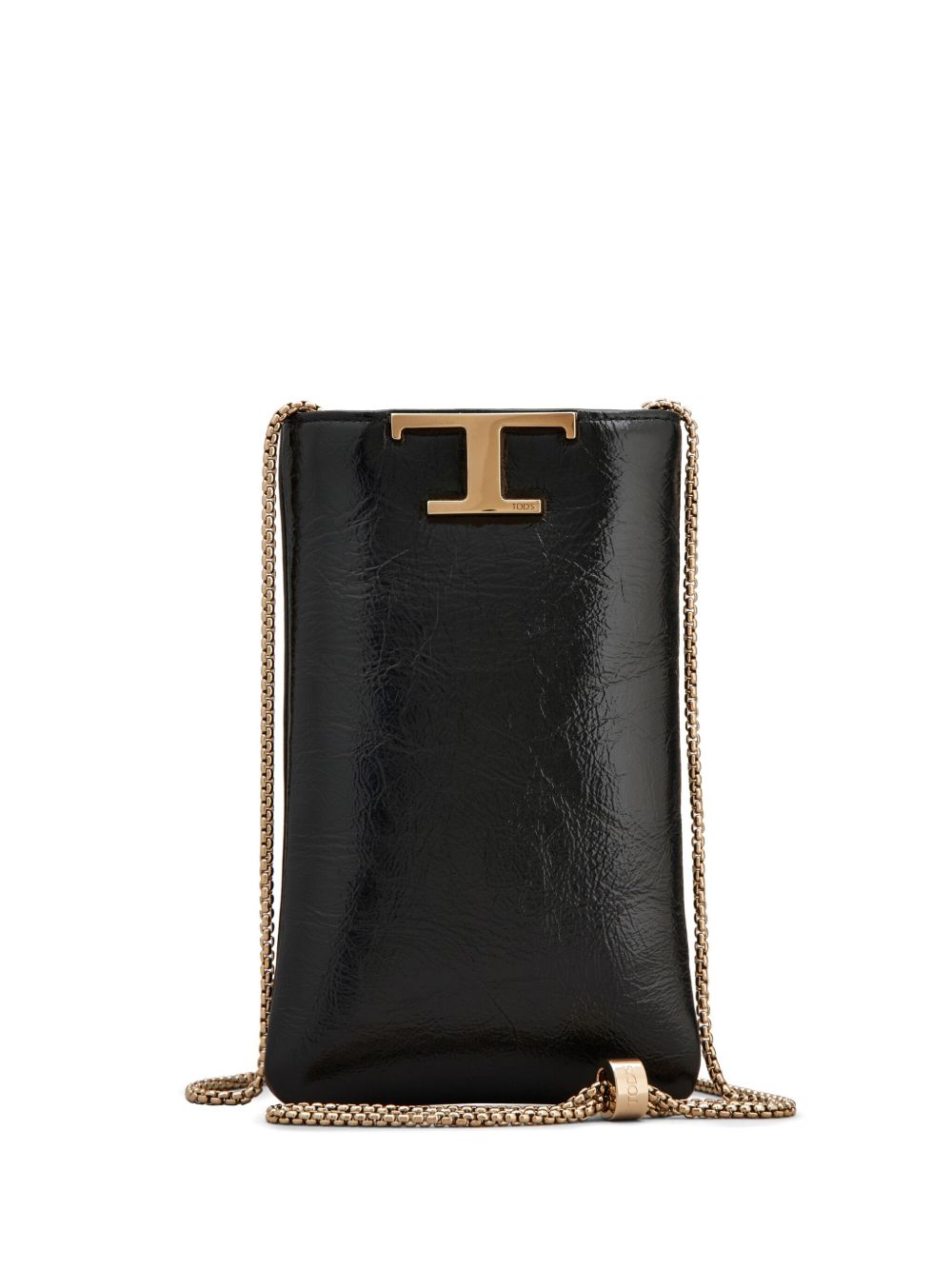 Tod's logo标牌手机包 - 黑色