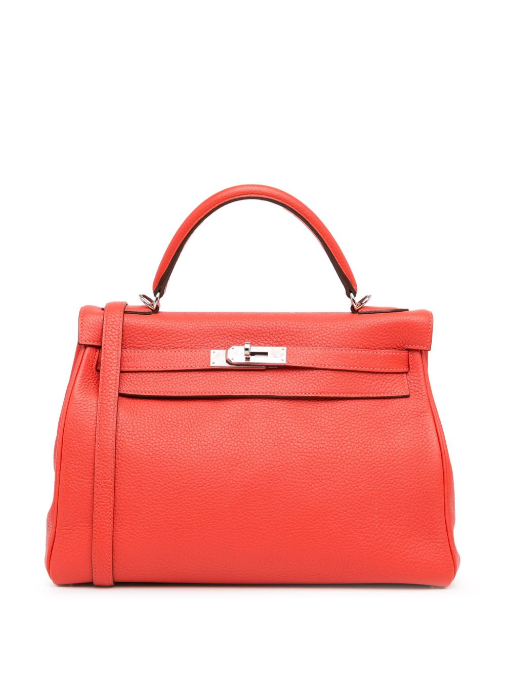 Hermès Pre-Owned Togo Kelly Retourne 32 斜挎包（2014年典藏款） - 红色